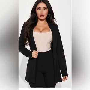 Women’s black fashion nova pantsuit
